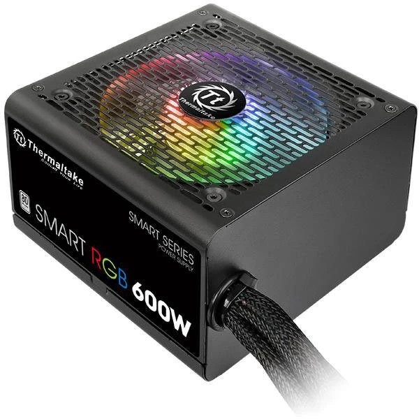 Блок питания Thermaltake Smart RGB (PS-SPR-0600NHSAWE-1), 600Вт 80 PLUS, 120мм, черный