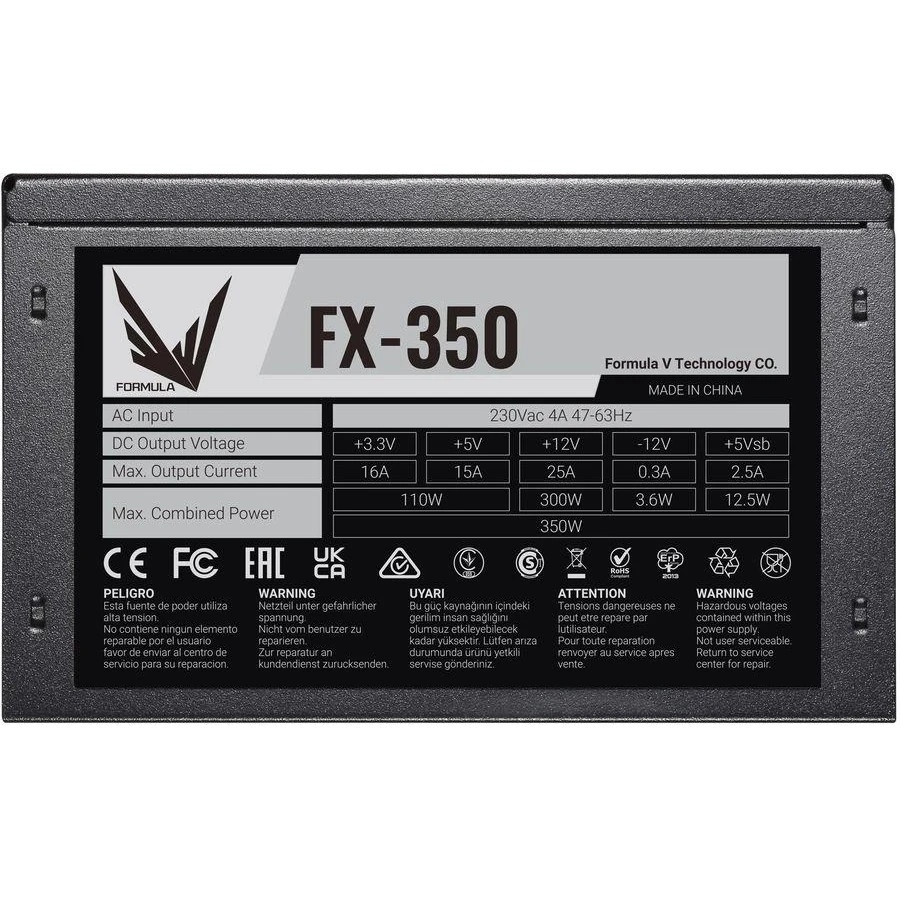 Блок питания Aerocool / Formula ATX 350W FX-350 (24+4+4pin) 120mm fan 3xSATA RTL