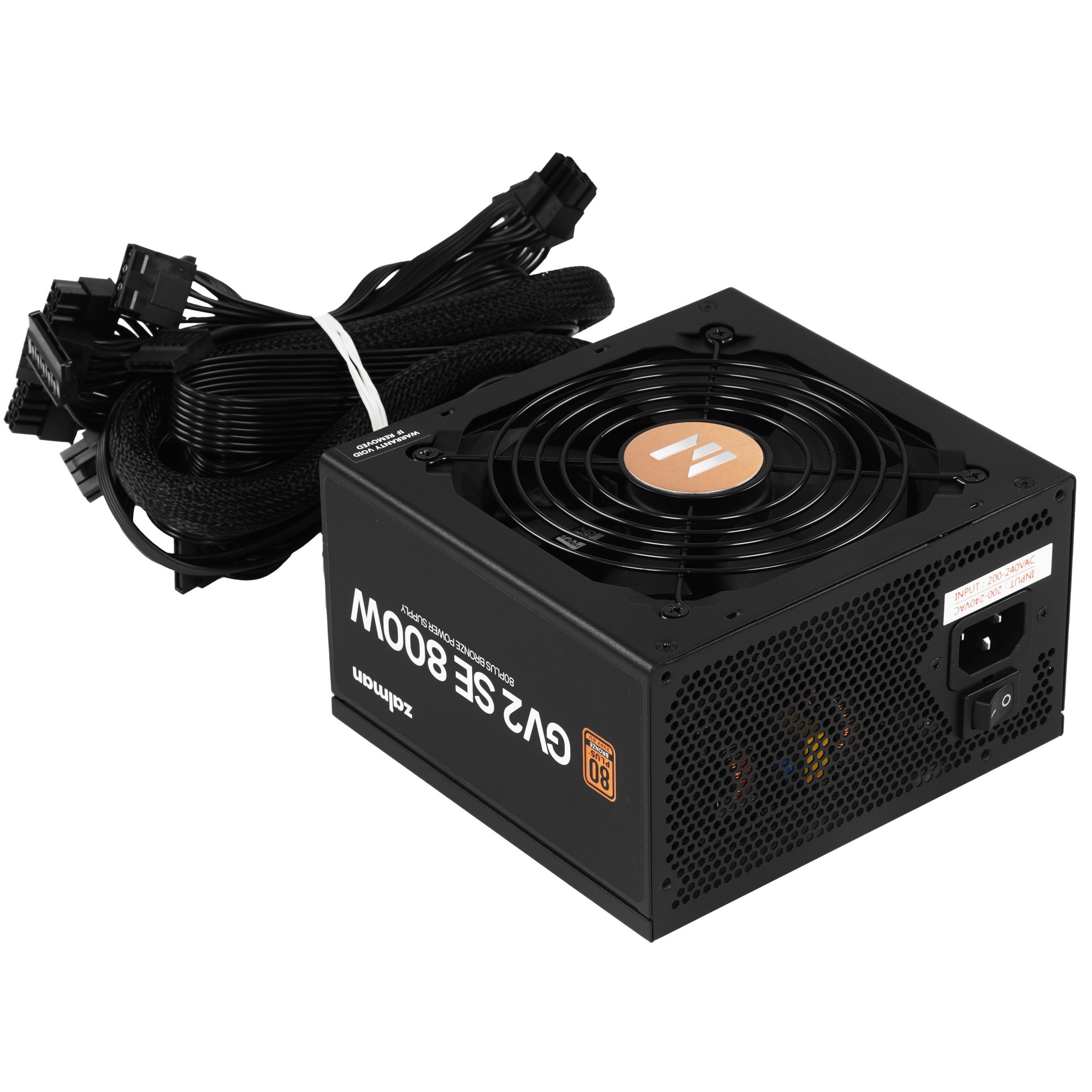 Блок питания Zalman ZM800-GV2SE, 800W, 120мм, черный