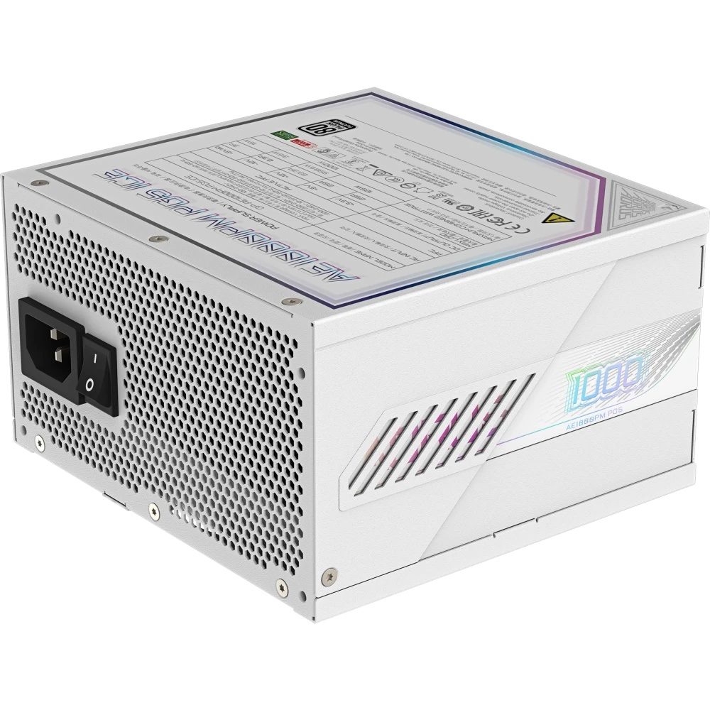 Блок питания Gigabyte ATX 1000W GP-AE1000PM PG5 ICE Gen.5 80+ platinum (20+4pin) APFC 120mm fan 16xS