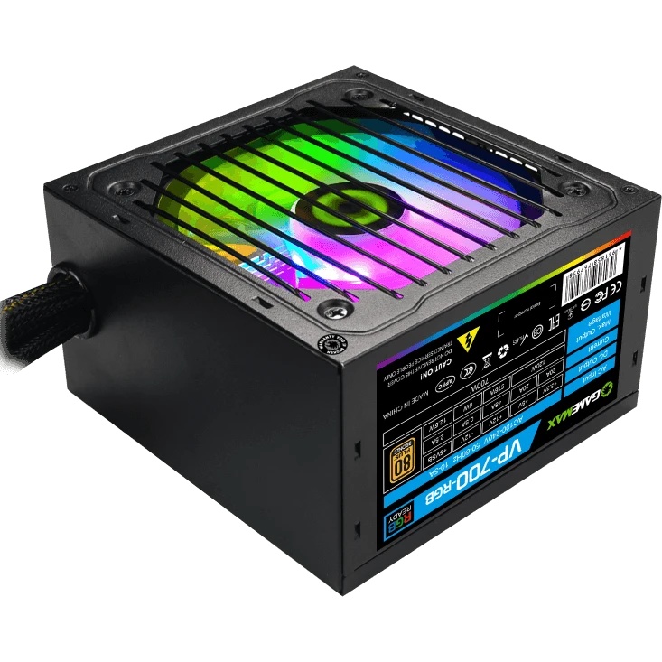 Блок питания GameMax VP-700-RGB 80 PLUS  ATX 700W, Ultra quiet