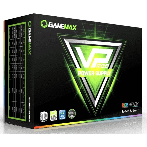 Блок питания GameMax VP-700-RGB 80 PLUS  ATX 700W, Ultra quiet