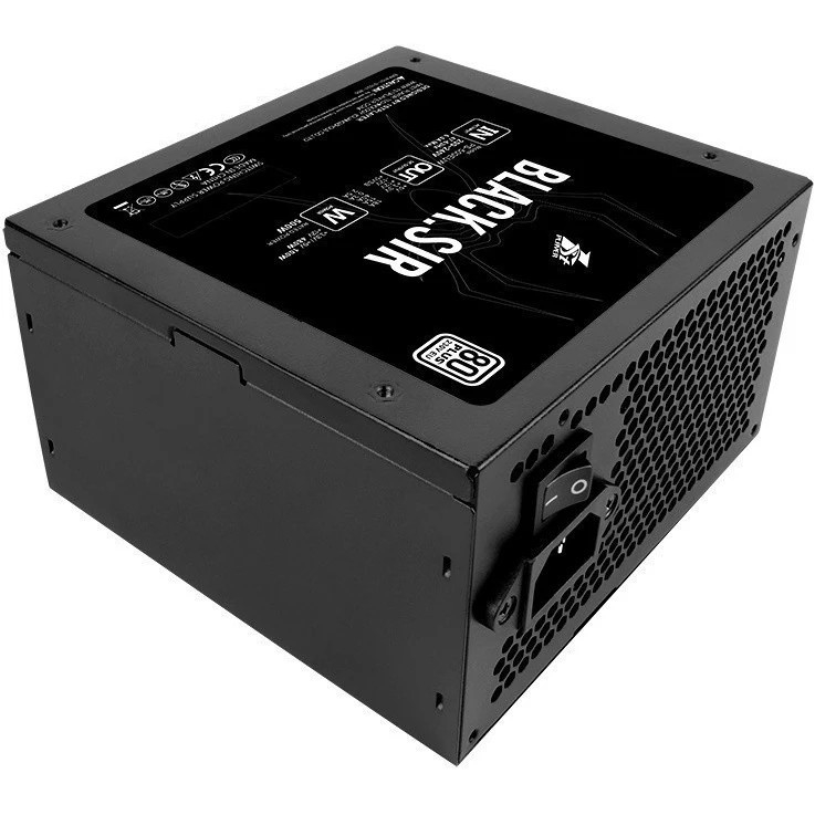 Блок питания 1STPLAYER SR-500W, 500Вт, 80 PLUS, 120мм, черный