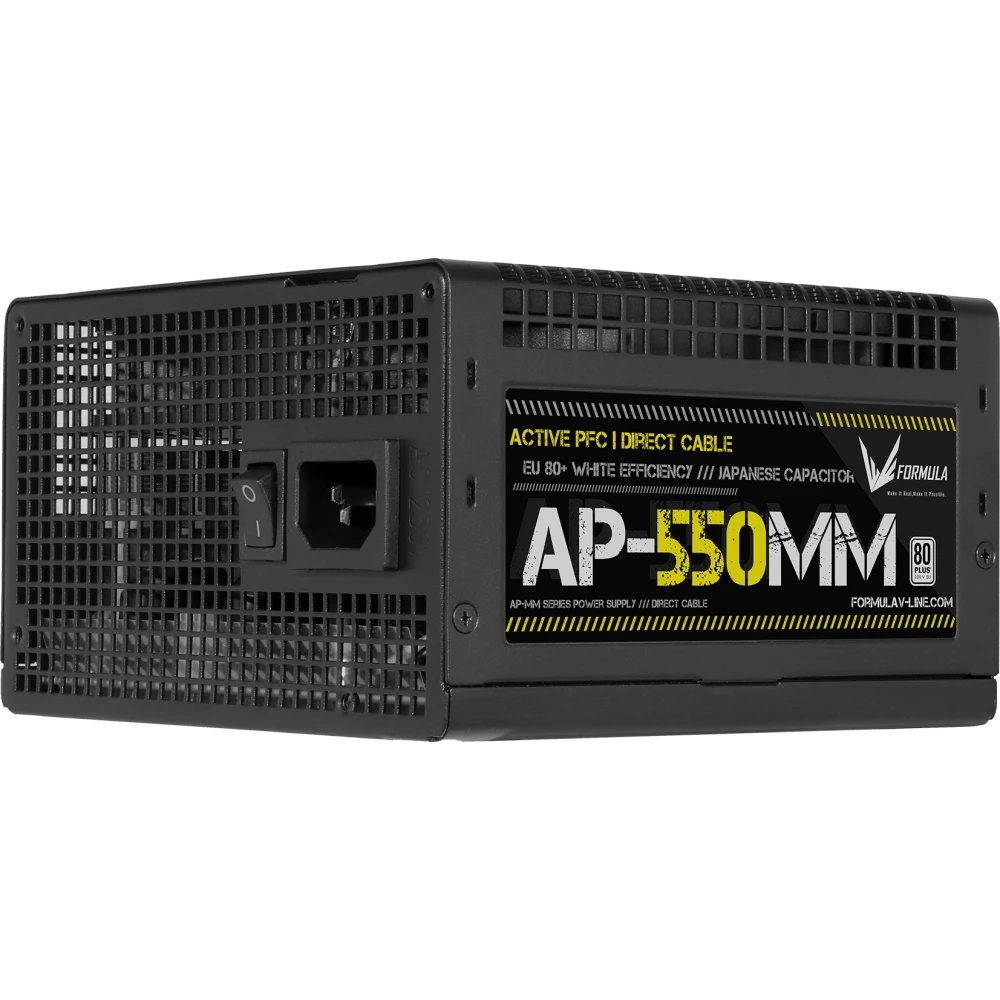 Блок питания Aerocool / Formula ATX 550W AP-550ММ 80 PLUS WHITE (20+4pin) APFC 120mm fan 6xSATA RTL