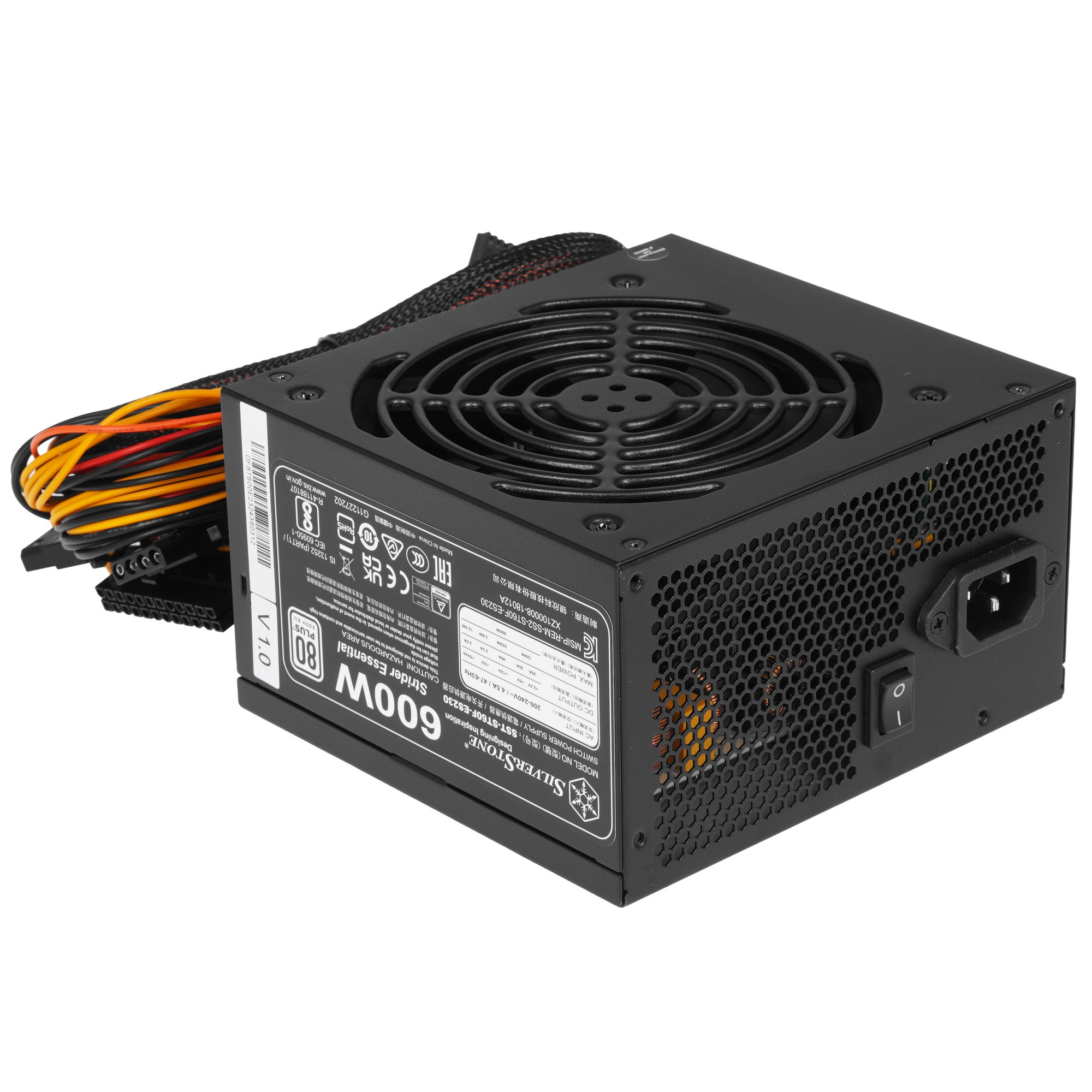 Блок питания Silverstone SST-ST60F-ES230 V1.0 PSU-P217-600W-230V ONLY-ATX-120mmFAN-FIXED C-80 PLUS-R