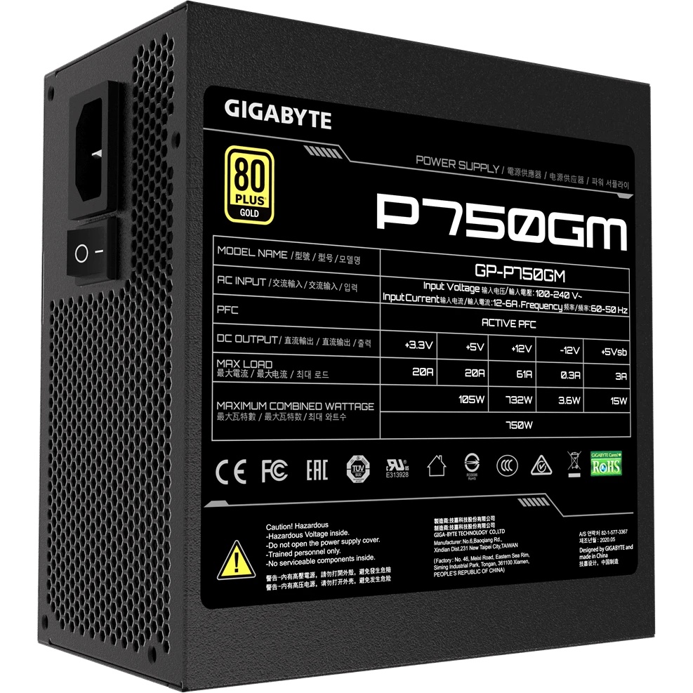 Блок питания Gigabyte GP-P750GM GP-P750GM/PSU 750W/80+G