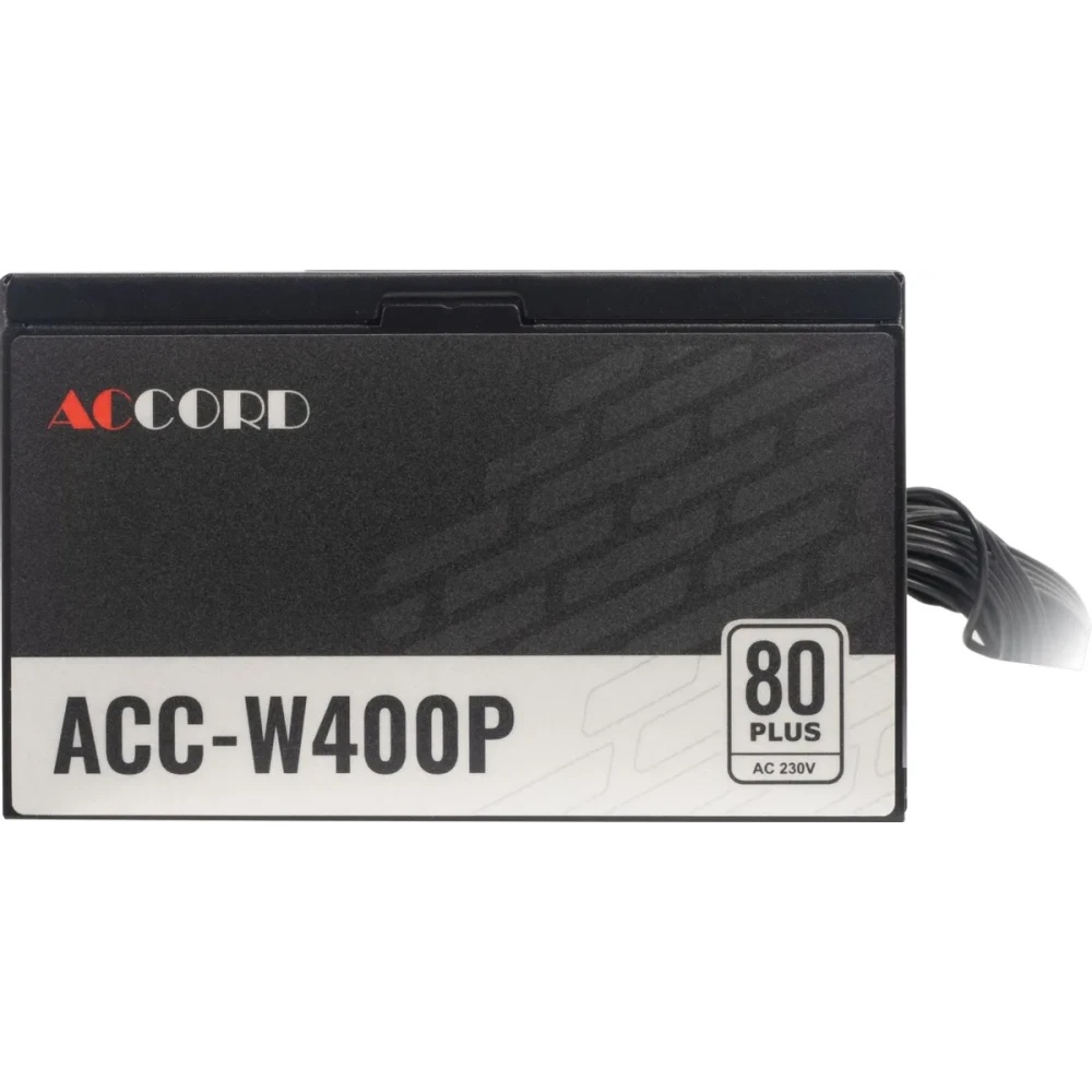 Блок питания Accord  ACC-W400P, 400Вт, 80 PLUS WHITE, 120мм, черный
