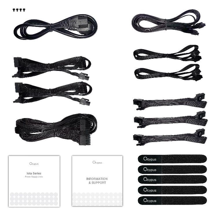 Блок питания 850W Ocypus Iota P850 (ATX, 80+ Gold, APFC, 20+4 pin, 120mm fan, PCI-E 6+2Px3, 8xSATA)