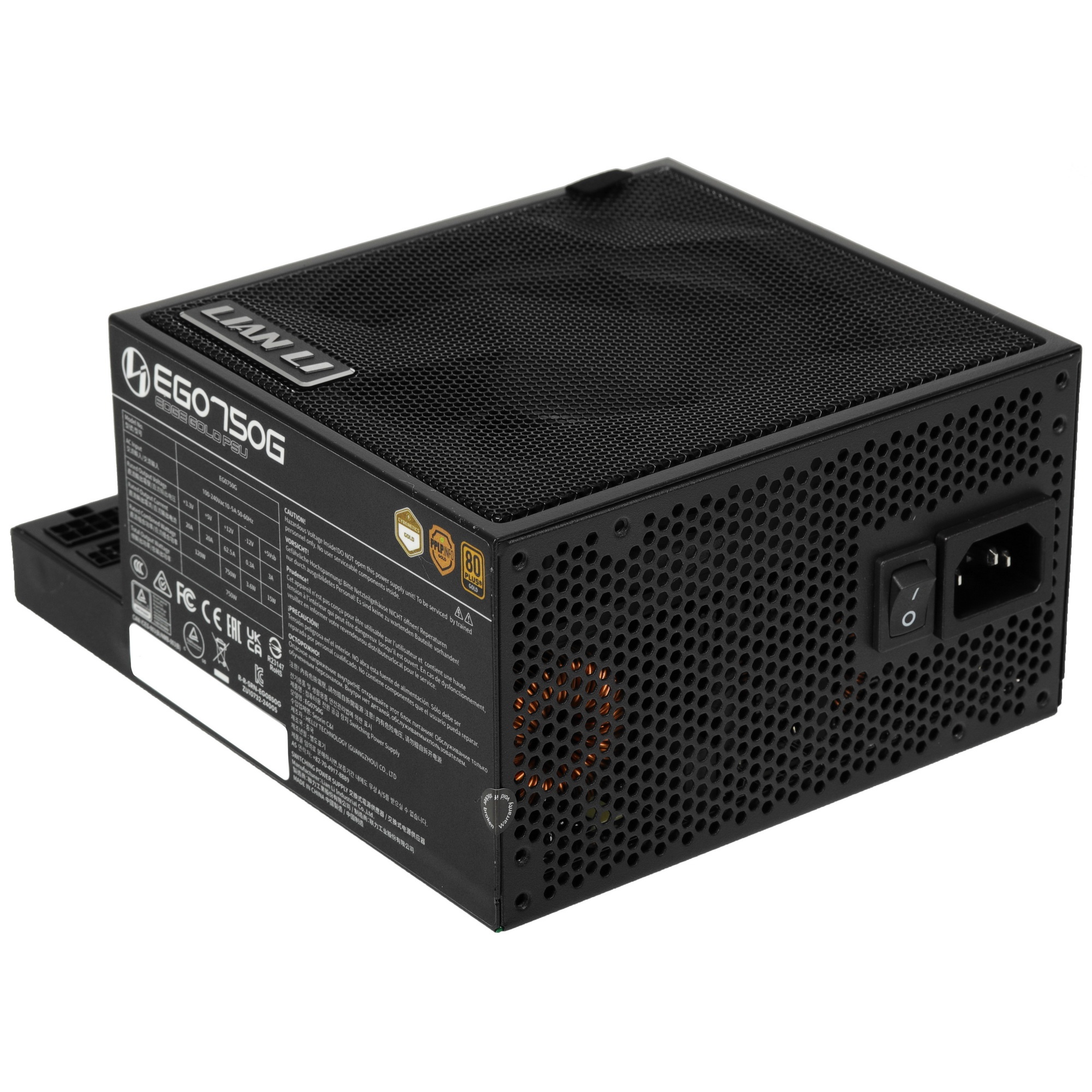Блок питания Lian-Li ATX 850W EDGE850 + HUB Gen.5 80+ gold (20+4pin) APFC 120mm fan 12xSATA Cab Mana