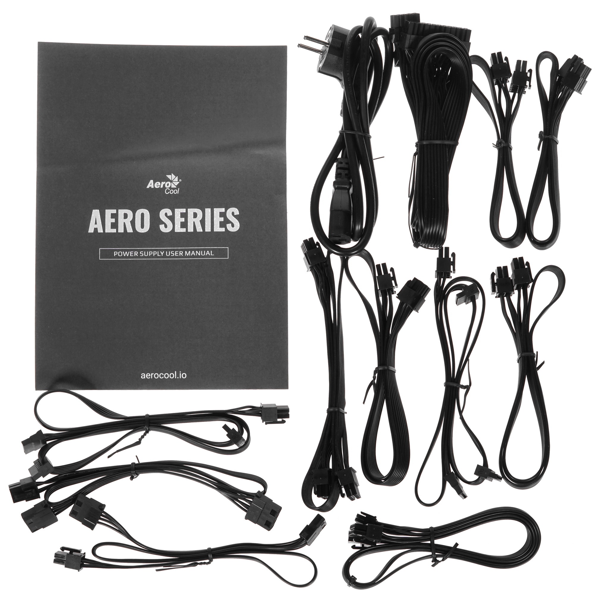Блок питания Aerocool / Formula AERO BRONZE 850M, 850Вт, 80 PLUS Bronze, 120мм, модульный, черный