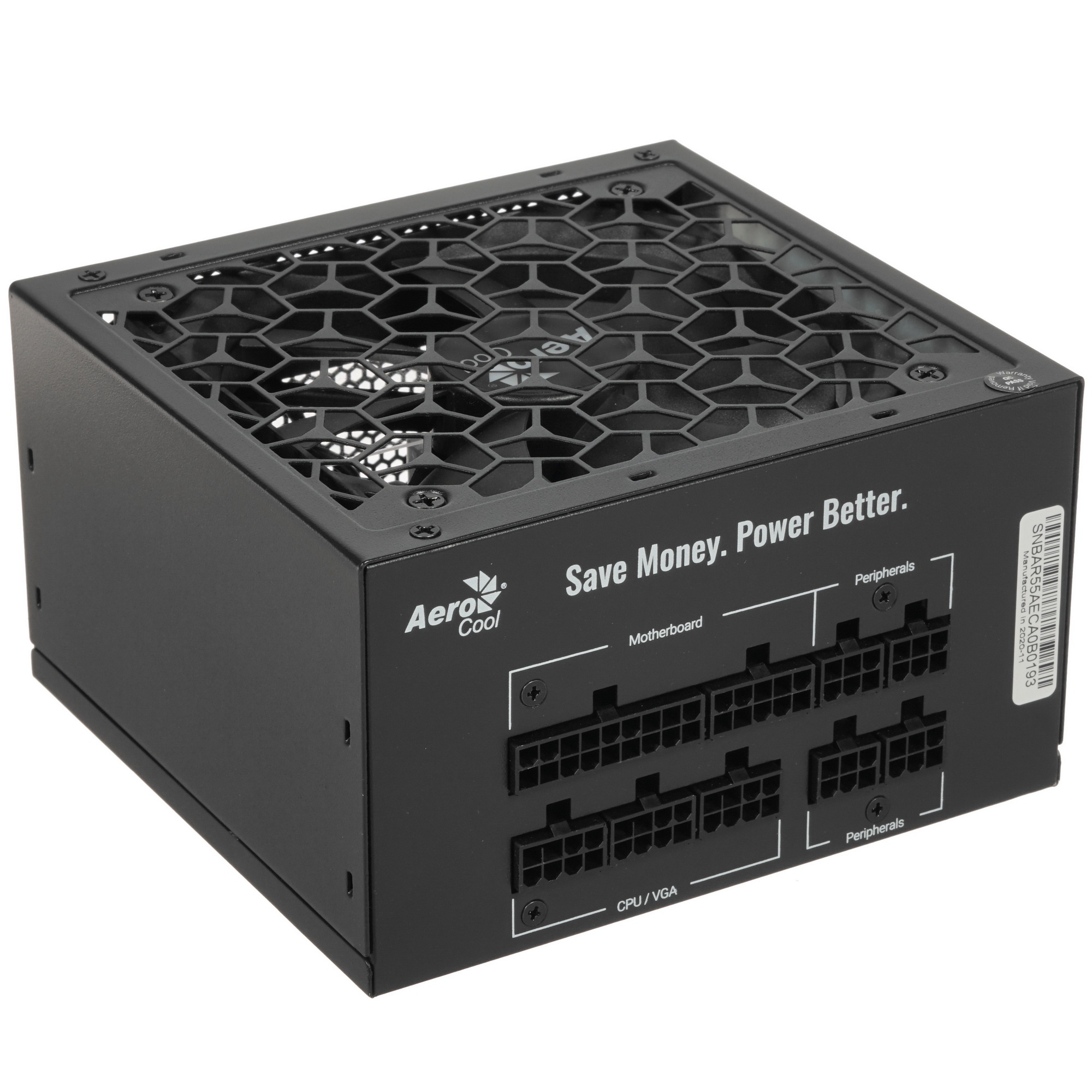 Блок питания Aerocool / Formula AERO BRONZE 550M 90%, ATX v2.4, A.PFC, Fan 12cm, Ja