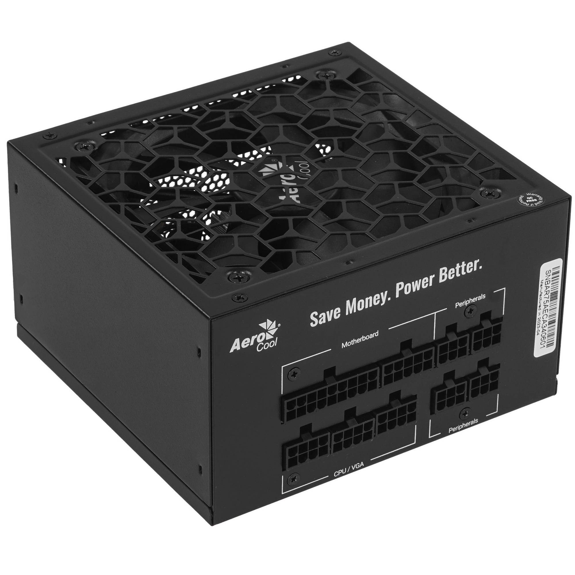 Блок питания Aerocool / Formula AERO BRONZE 750M - 750W, 80+ Bronze, КПД>90%, ATX v2.4, A.PFC, Fan 1