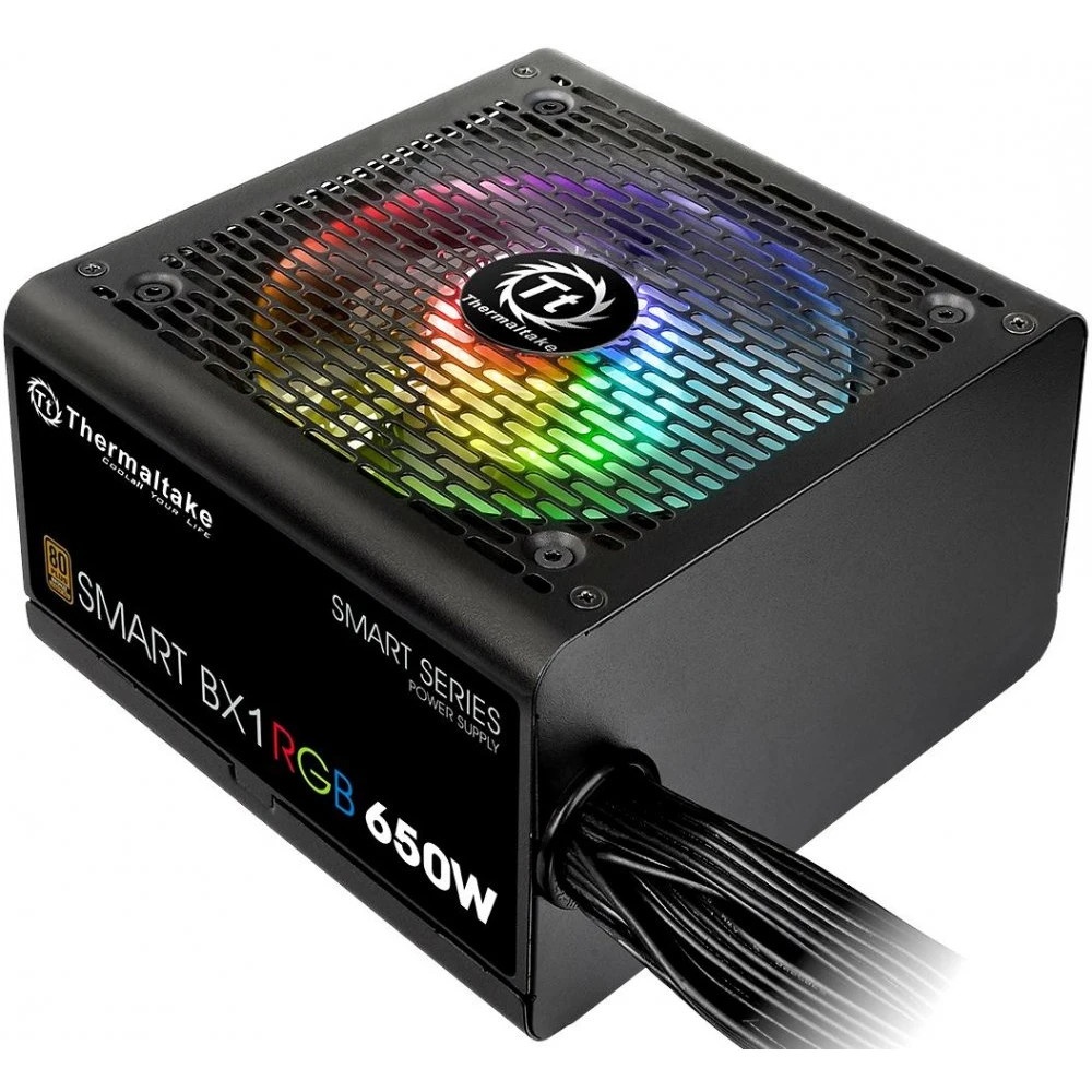 Блок питания Thermaltake Smart PS-SPR-0650NHSABE-1, 650Вт, 80 PLUS Bronze, 120мм, черный