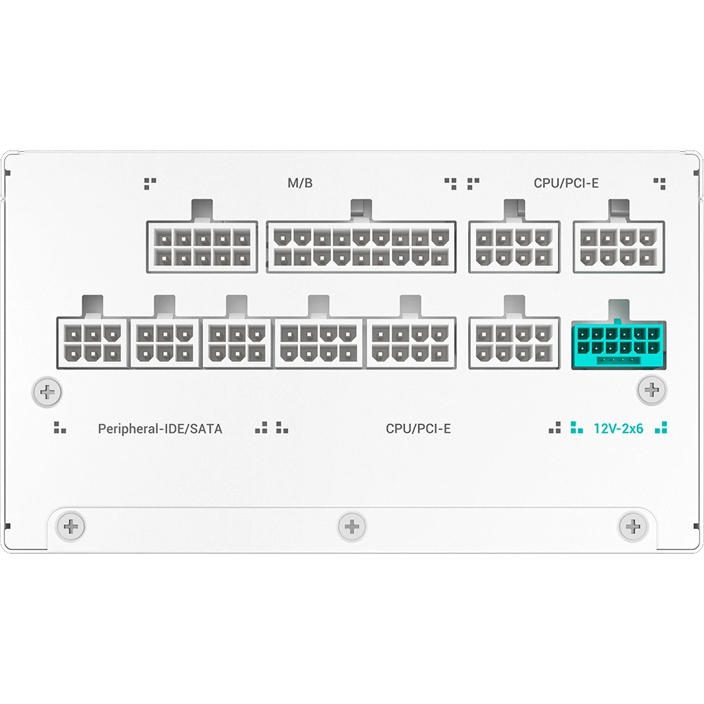 Блок питания Deepcool / GAMERSTORM PN1000M WH (ATX 3.1, 1000W, Full Cable Management, PWM 135mm fan,