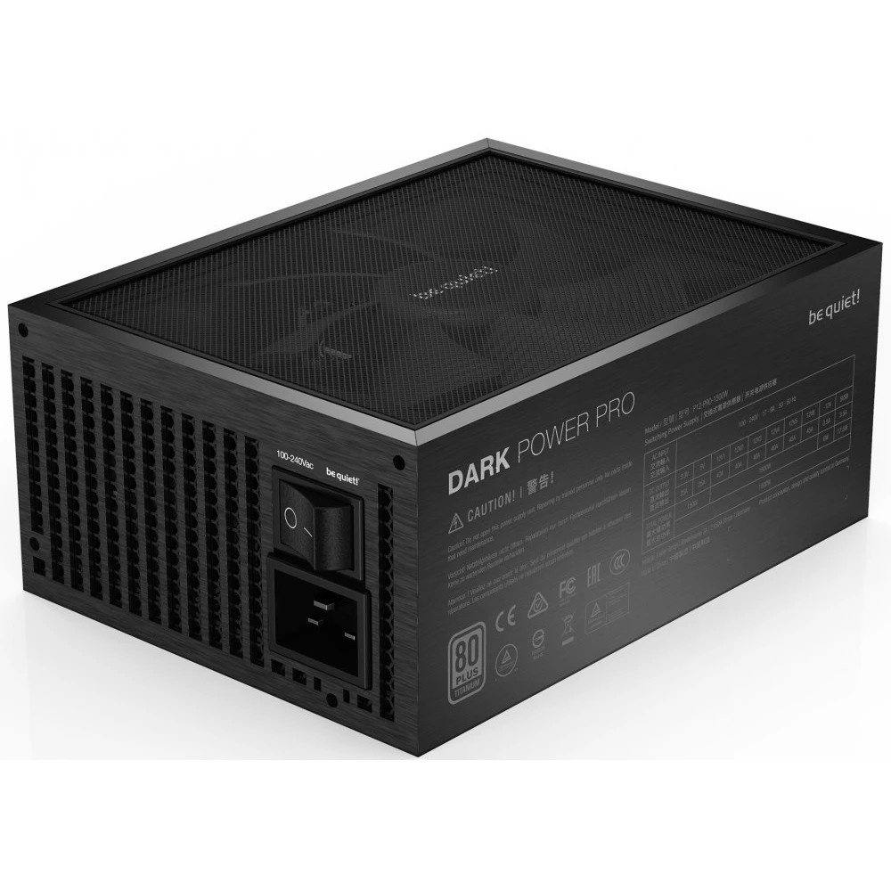 Блок питания be quiet! DARK POWER PRO 12 1500W, 1500W 80+ Titanium (ATX, 2.51, Full-modular, 1x24(20