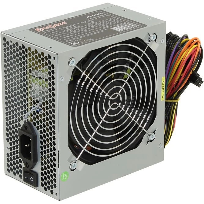 Блок питания 450W ExeGate UN450, ATX, 12cm fan, 24p+4p, 6/8p PCI-E, 3*SATA, 2*IDE, FDD