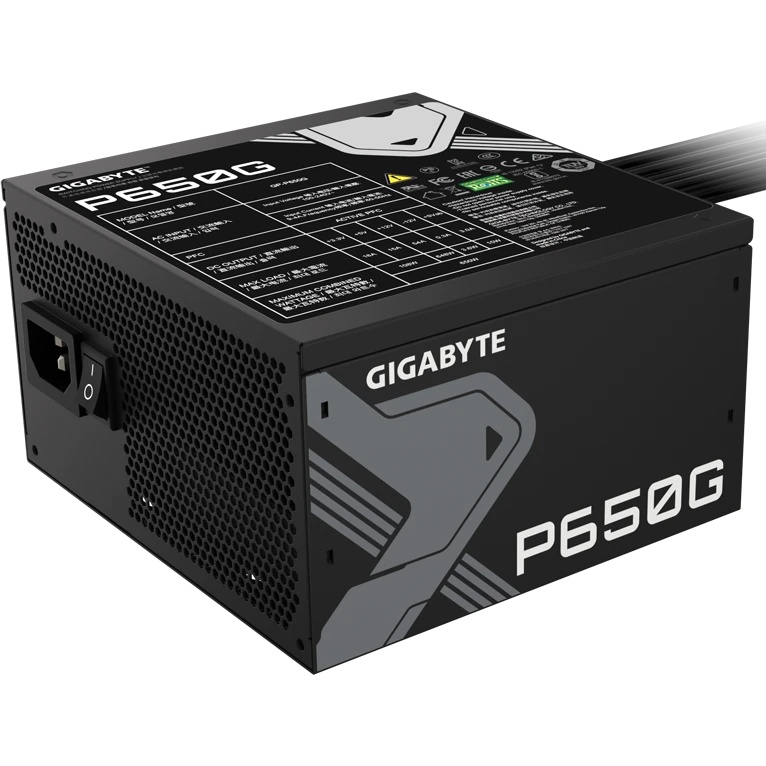 Блок питания Gigabyte ATX 650W GP-P650G 80+ gold (20+4pin) APFC 120mm fan 6xSATA RTL