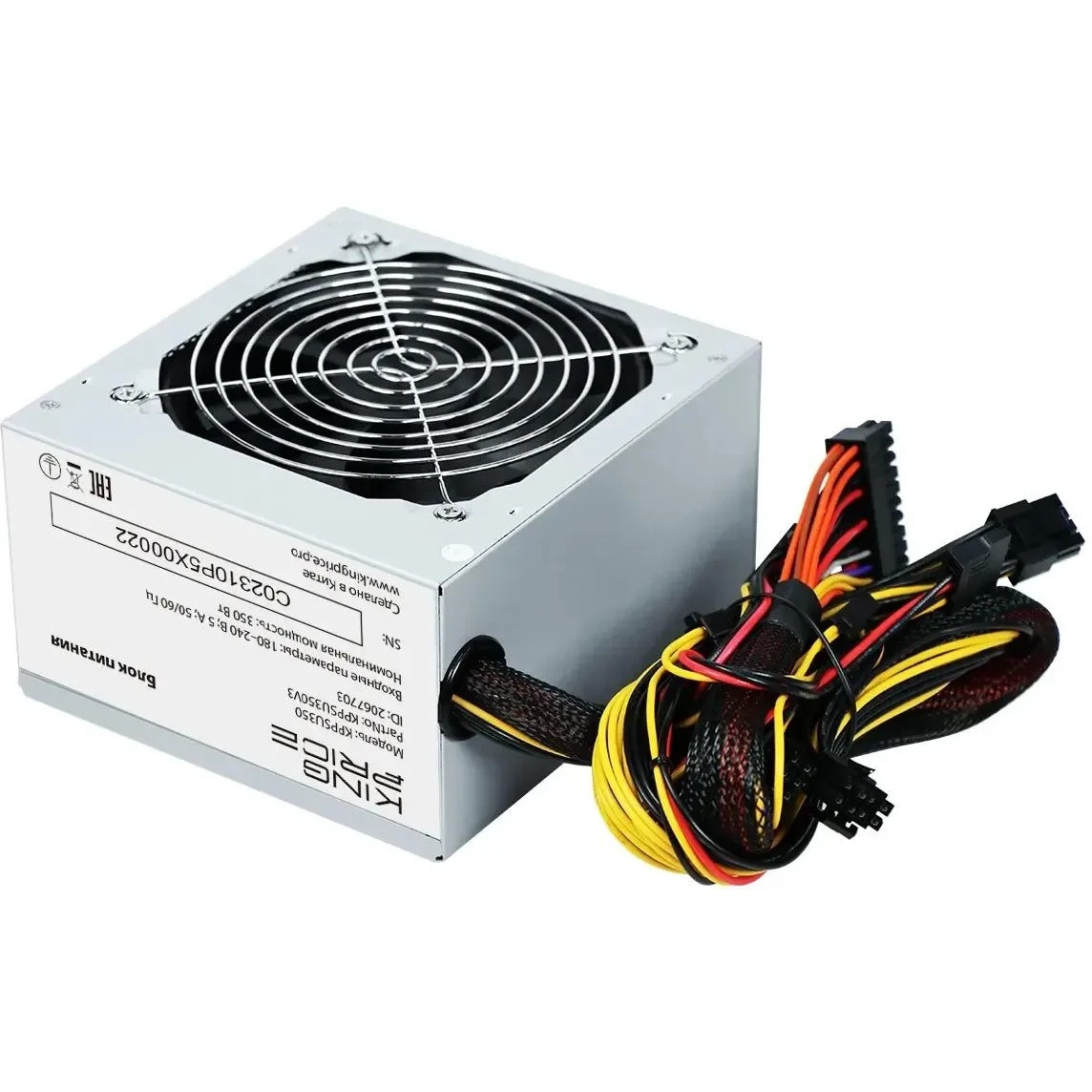 Блок питания KingPrice ATX 350W KPPSU350 (20+4pin) 120mm fan 2xSATA
