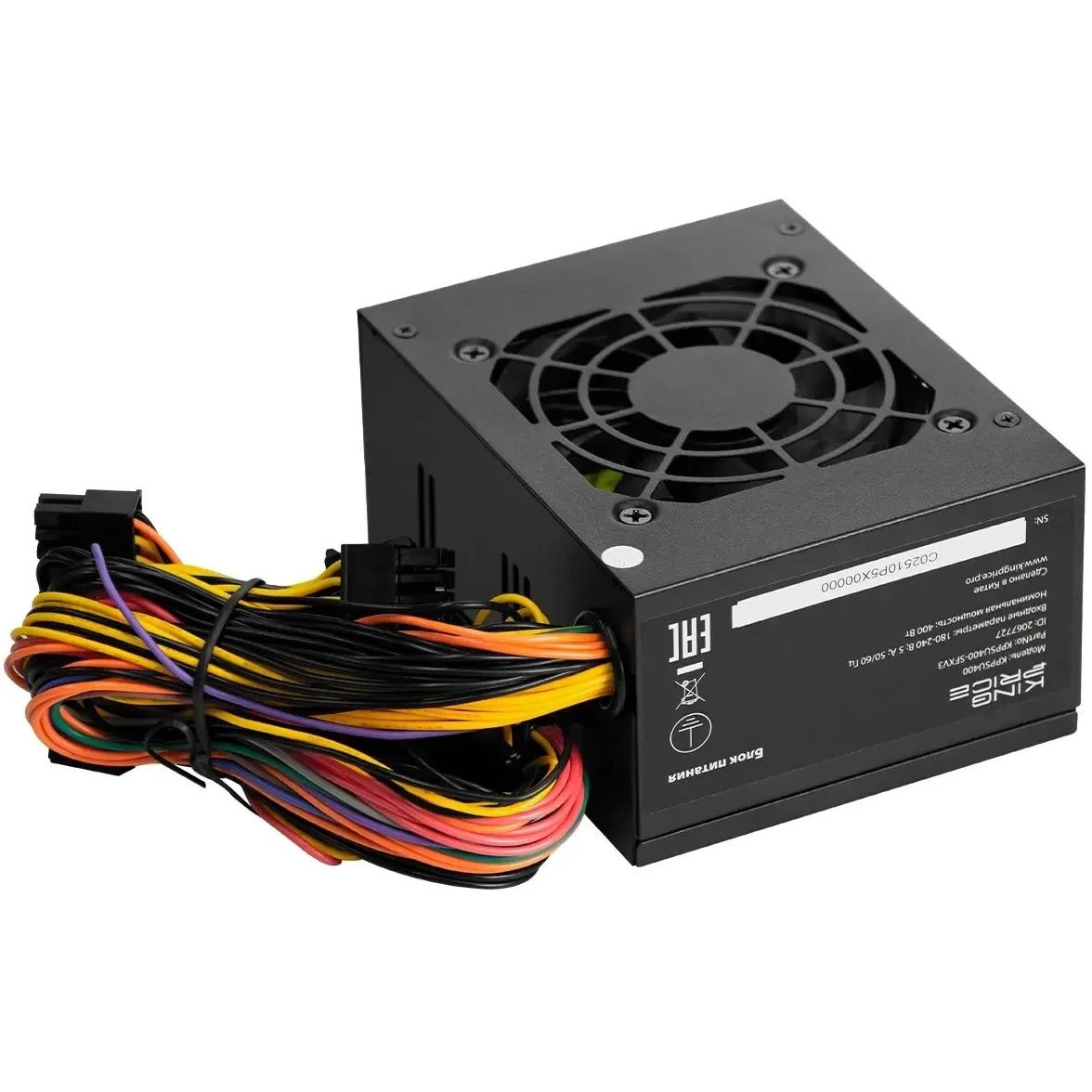 Блок питания KingPrice SFX 400W KPPSU400 (20+4pin) PPFC 80mm fan 3xSATA