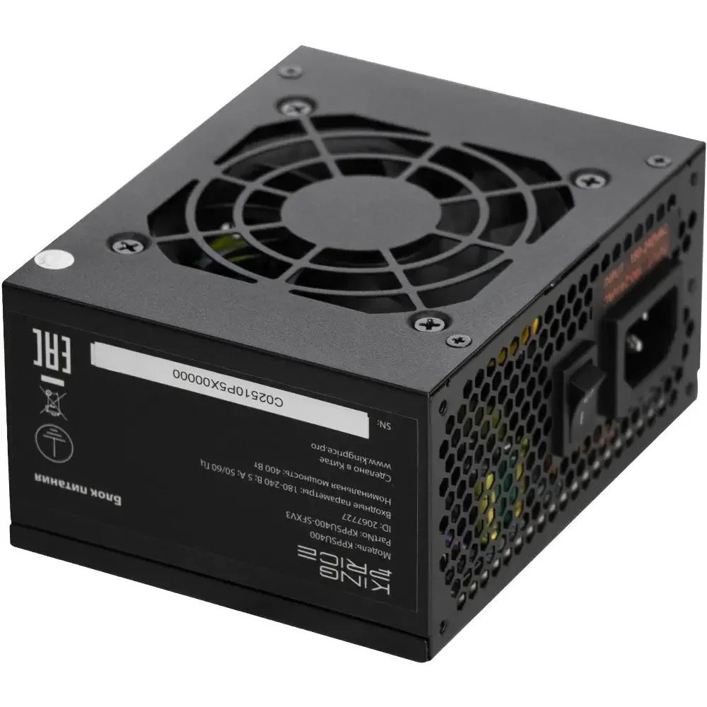 Блок питания KingPrice SFX 400W KPPSU400 (20+4pin) PPFC 80mm fan 3xSATA