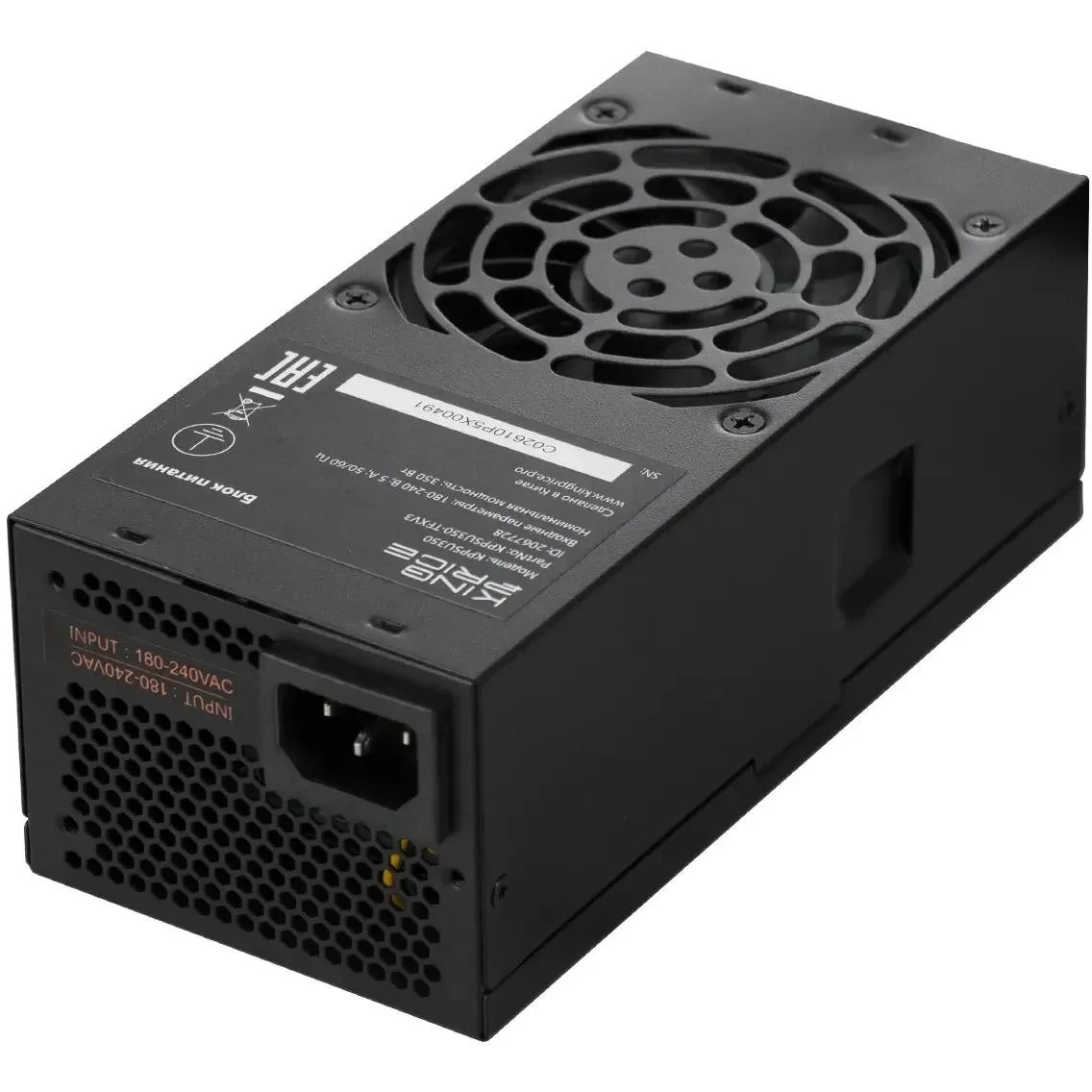 Блок питания KingPrice TFX 350W KPPSU350 (20+4pin) 80mm fan 3xSATA