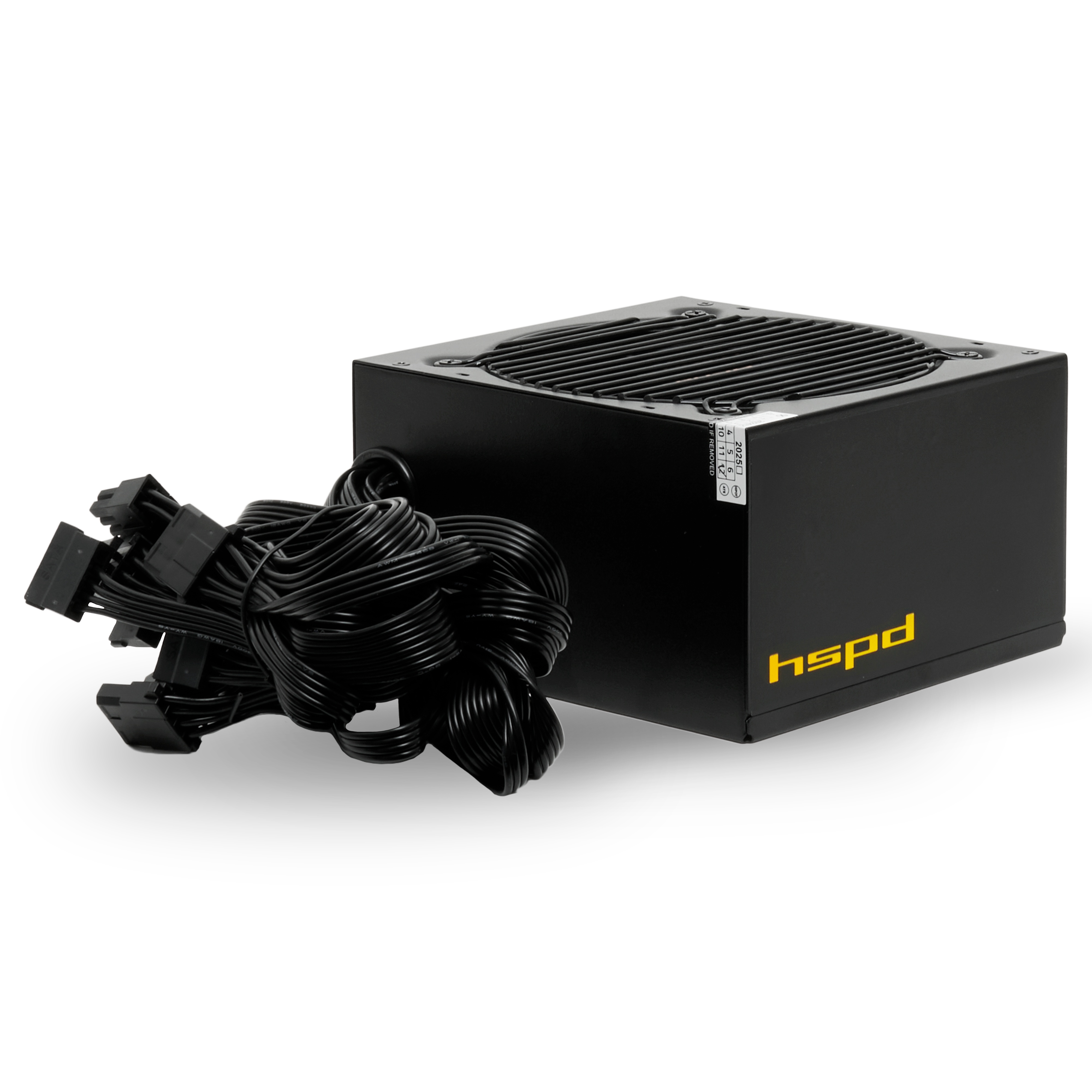 Блок питания HSPD, 500W 80 PLUS  White (ATX, 2.52, Non-modular, 1x24(20+4)pin 500mm, 1xCPU 8(4+4)pin