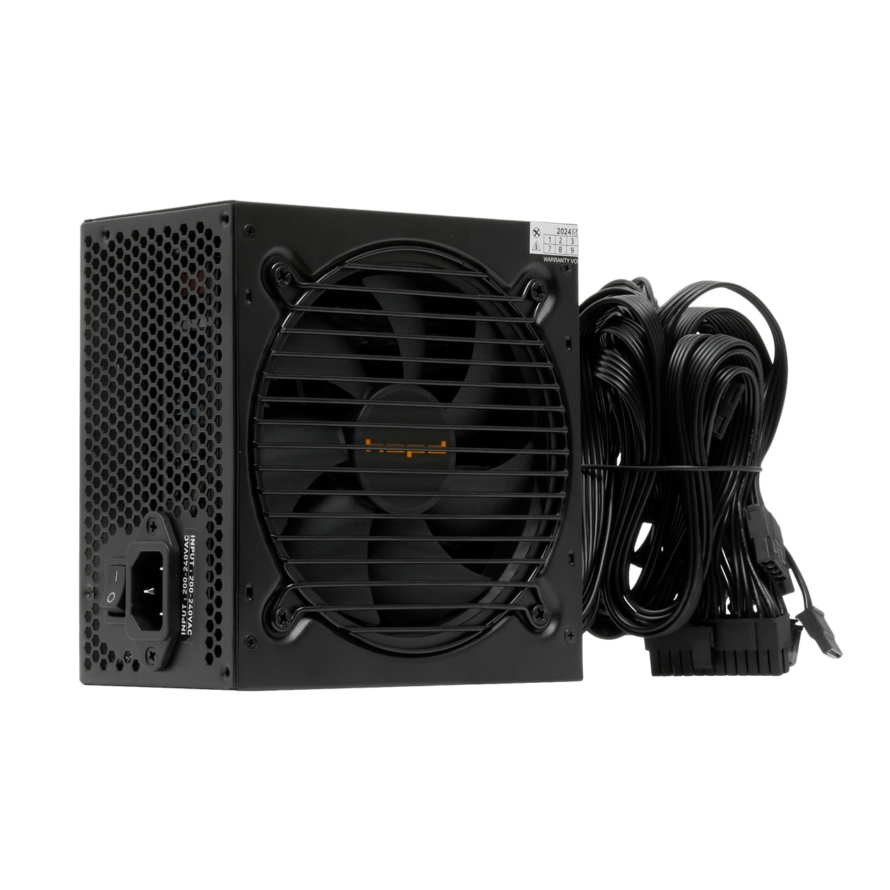 Блок питания HSPD, 600W 80 PLUS  White (ATX, 2.52, Non-modular, 1x24(20+4)pin 500mm, 1xCPU 8(4+4)pin