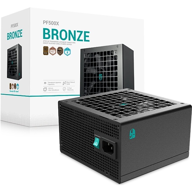Блок питания Deepcool / GamerStorm PF500X 500W (ATX, 80+ Bronze, APFC, 20+4P, 2xPCIe 6+2P, 2хMolex,