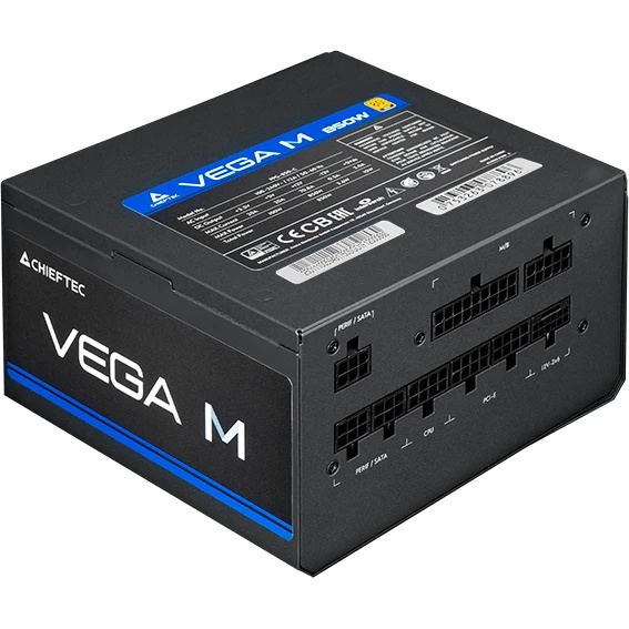 Блок питания Chieftec Vega M PPG-850-C (ATX 3.1, 850W, 80 PLUS GOLD, Active PFC, 135mm fan, Gen5 PCI