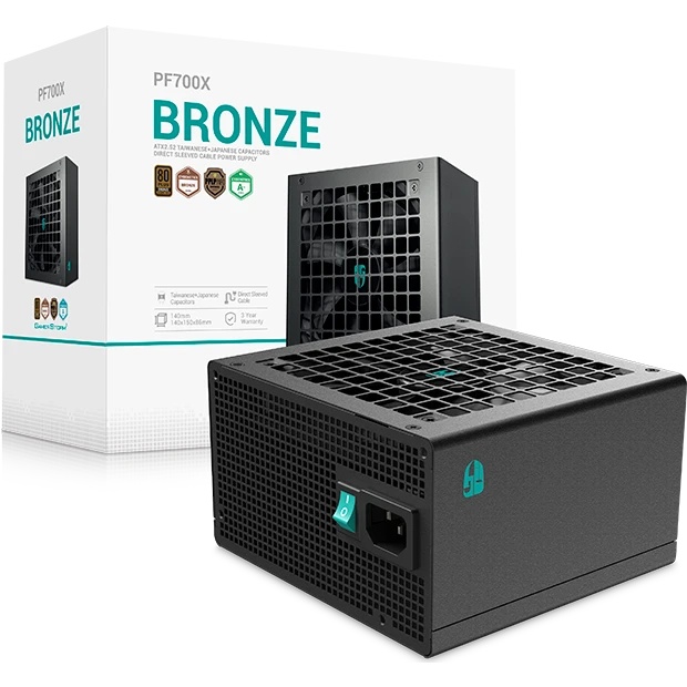 Блок питания Deepcool / GamerStorm PF700X (ATX 2.52, 700W, PWM 120mm fan, Active PFC+DC to DC, 80+ B
