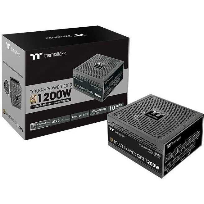 Блок питания Thermaltake Toughpower (GF3 PS-TPD-1200FNFAGE-4) 1200Вт, 80 PLUS Gold, 135мм, модульный
