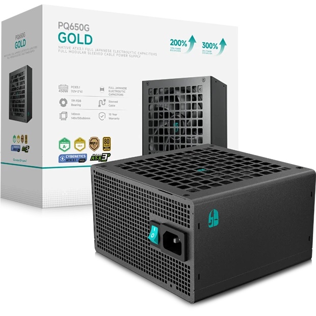 Блок питания Deepcool / GamerStorm PQ650G (ATX 3.1, 650W, Full Cable Management, PWM 120mm fan, 80+