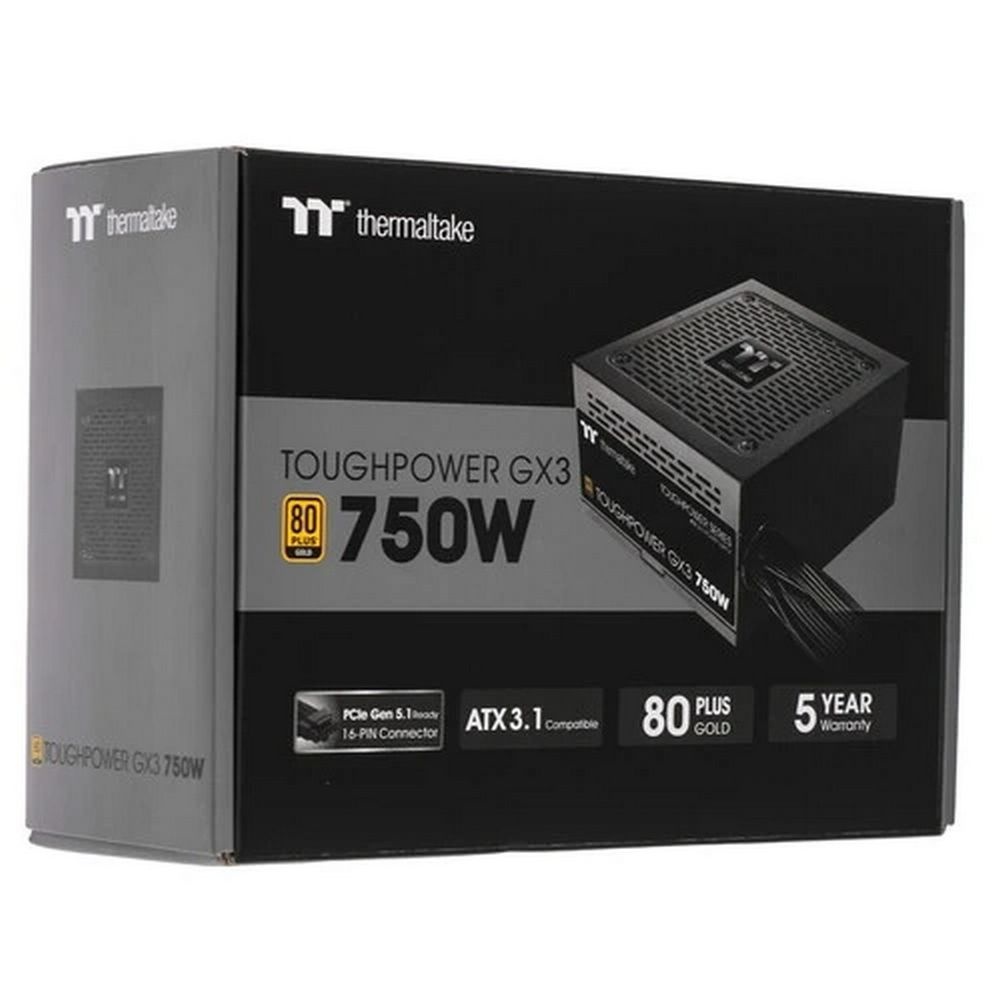 Блок питания Thermaltake PS-TPD-0750NNFAGE-C, 750Вт, 80 PLUS Gold, 120мм, черный