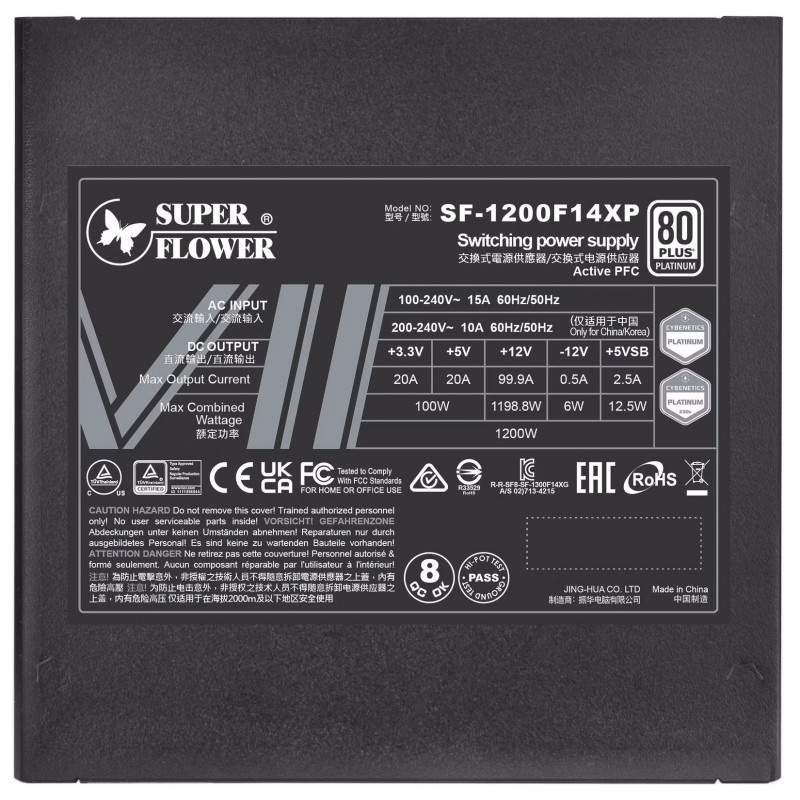 Блок питания Super Flower Leadex VII Platinum PRO 1200W ATX 3.1 Black (SF-1200F14XP)
