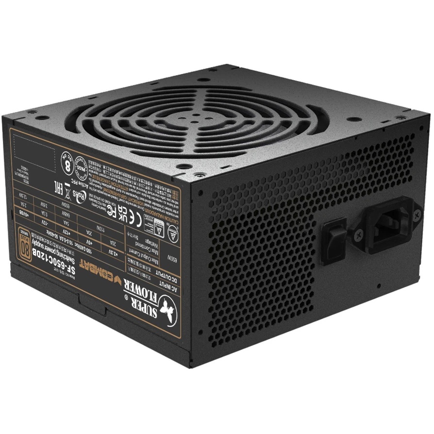 Блок питания 650Вт/ Power Supply Super Flower Combat DB, 650W, ATX, 120mm, 4xSATA, 3xPCI-E(6+2), APF