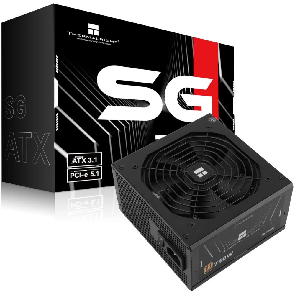 Блок питания Thermalright TR-SG750 750W 80+ Gold (ATX, 3.1, PCIe 5.1, Full modular, 1x24(20+4)pin 60