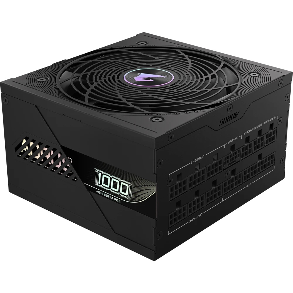 Блок питания Gigabyte ATX 1000W GP-AE1000PM PG5 Gen.5 80+ platinum (20+4pin) APFC 120mm fan 16xSATA
