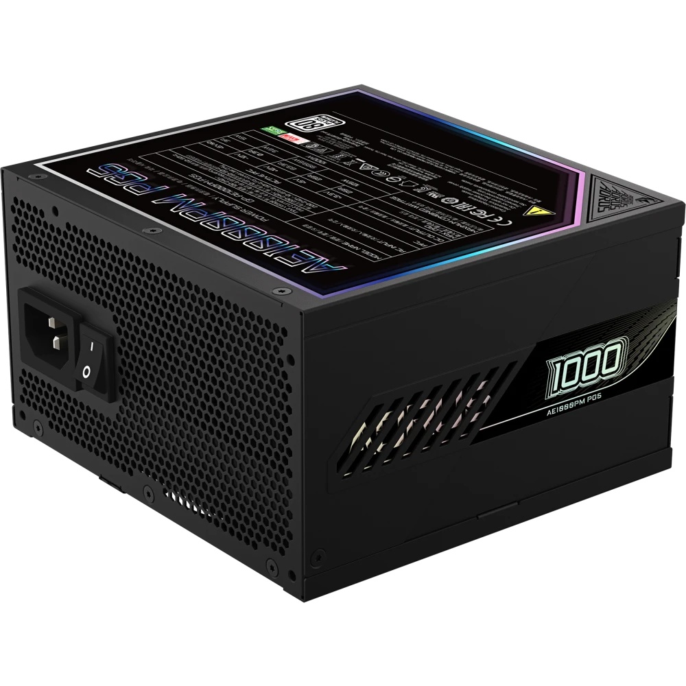 Блок питания Gigabyte ATX 1000W GP-AE1000PM PG5 Gen.5 80+ platinum (20+4pin) APFC 120mm fan 16xSATA