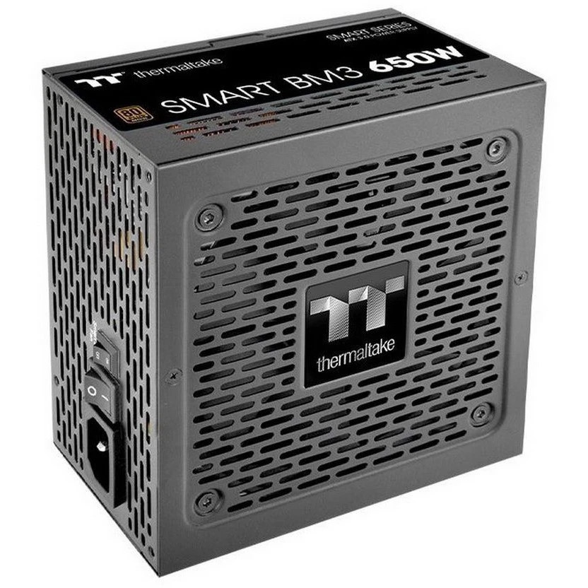 Блок питания Thermaltake Smart BM3 (PS-SPD-0650MNFABE-3), 650Вт, 80 PLUS Bronze, 120мм, модульный, ч