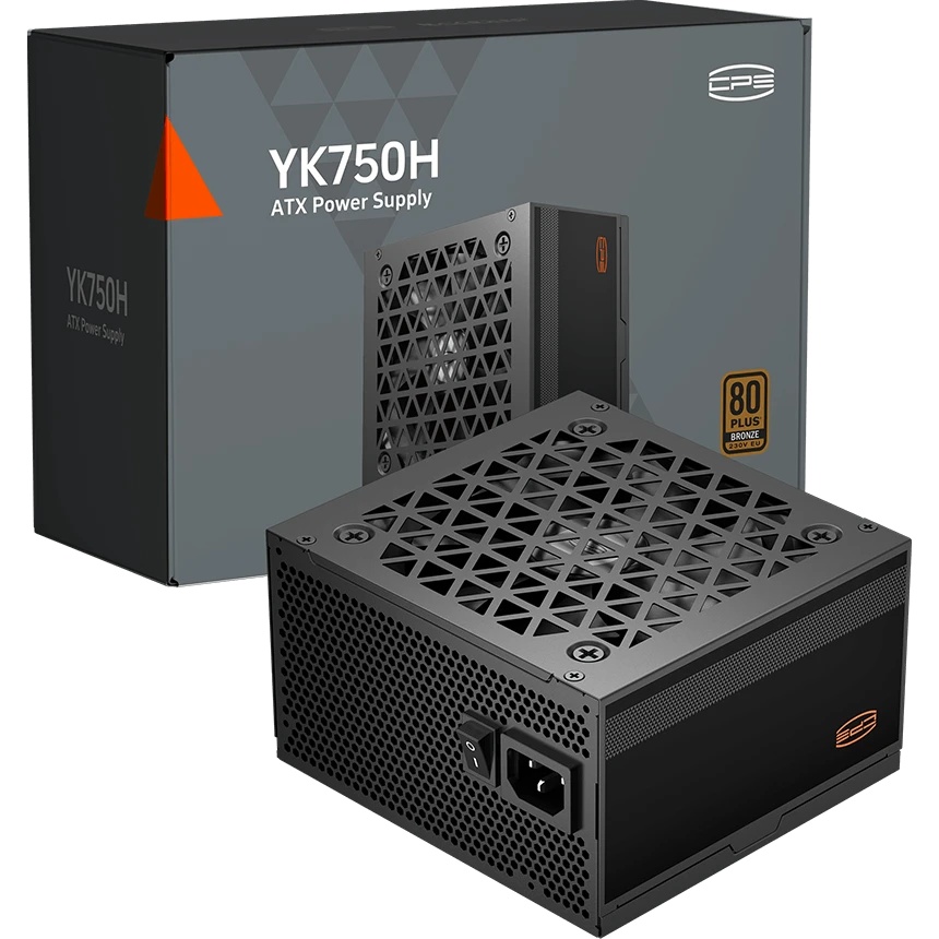 Блок питания ПК Power Supply PCCooler, 750W 80+ Bronze (ATX, ATX 3.1, Non-modular, 1x24(20+4)pin 550