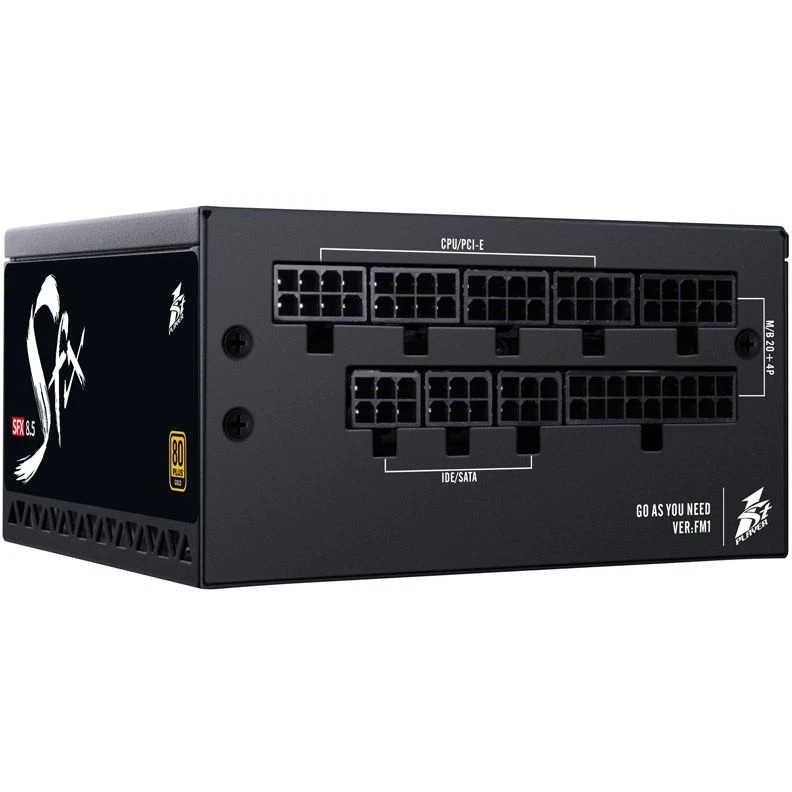 Блок питания 1STPLAYER PS-850SFX, 850Вт, 80 PLUS Platinum, 80мм, модульный, черный
