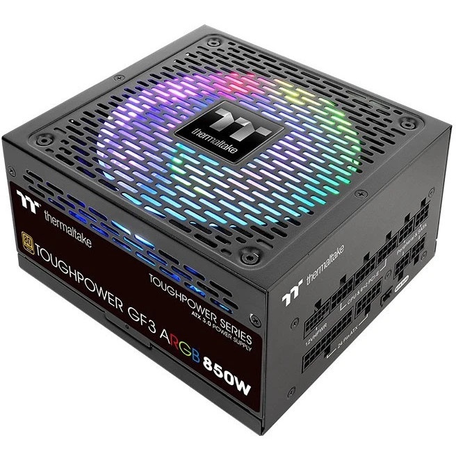 Блок питания Thermaltake Toughpower GF3 ARGB (PS-TPD-0850F4FAGE-1), 850Вт, 80 PLUS Gold, 140мм, моду