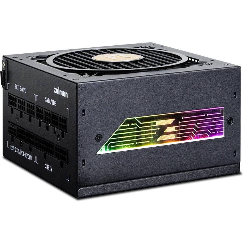 Блок питания Zalman ZM1200-TMX2 VIEW, 1200W, ATX12V v3.0, APFC, 12cm Fan, 80+ Gold Gen5, Full Modula