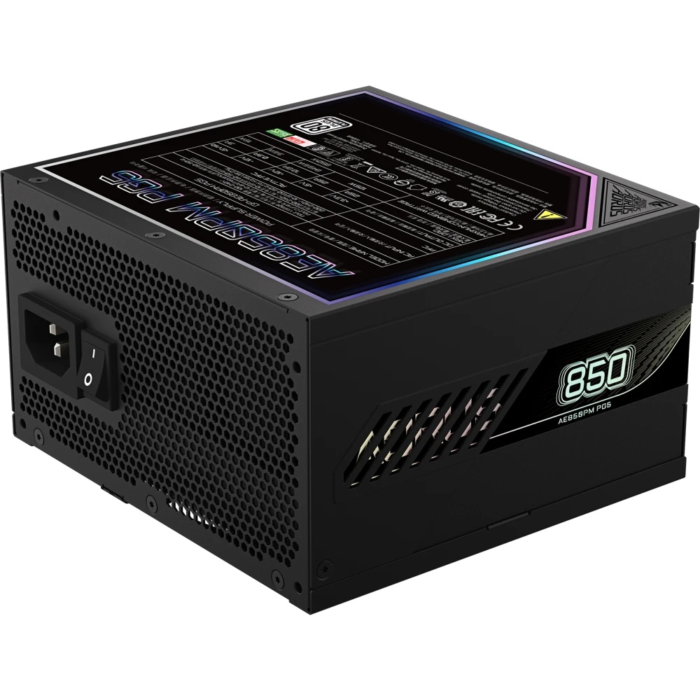 Блок питания Gigabyte ATX 850W AORUS ELITE GP-AE850PM PG5 Gen.5 80+ platinum (20+4pin) APFC 120mm fa