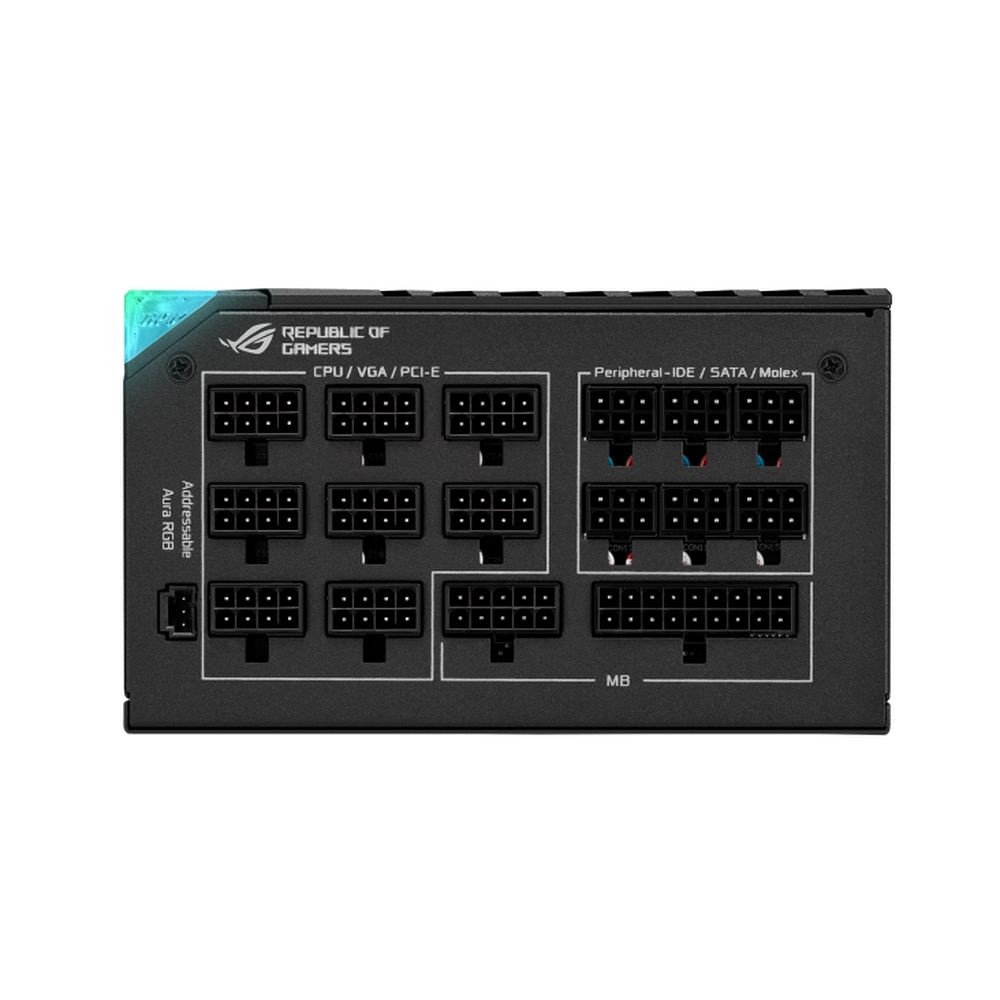 Блок питания ASUS ROG-THOR-1000P2-GAMING (90YE00L4-B0NA00). 1000Вт, 80 PLUS Platinum, 135мм, модульн