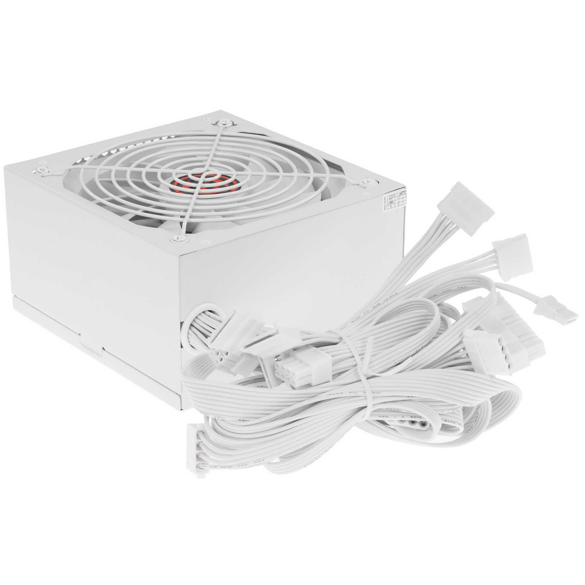 Блок питания Ginzzu PC700 14CM(Red) 80 PLUS black,APFC,24+4p,2 PCI-E(6+2), 7*SATA, 4*IDE,оплетка, ка