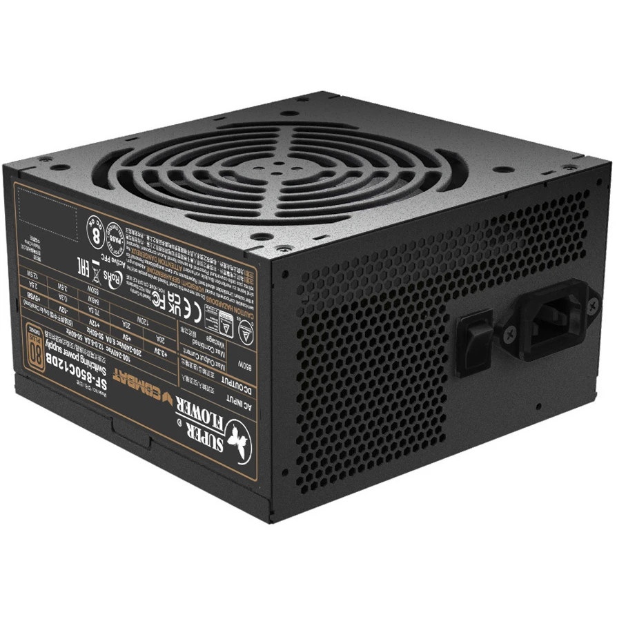 Блок питания 850Вт/ Power Supply Super Flower Combat DB ATX 3.1, 850W, ATX, 120mm, 8xSATA, 4xPCI-E(6