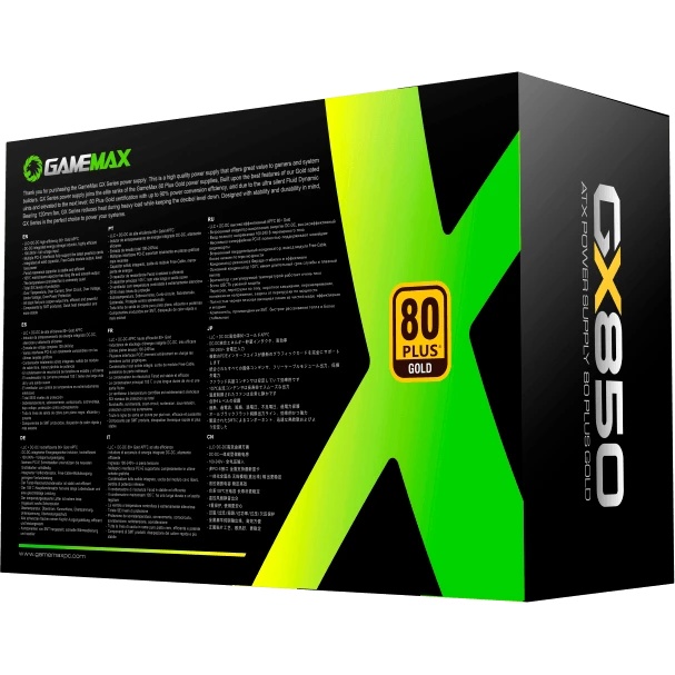 Блок питания GameMax ATX 850W GX-850 Modular