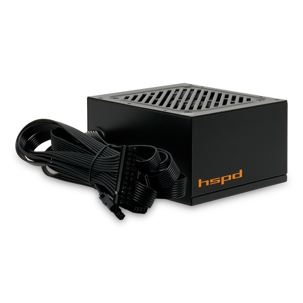 Блок питания HSPD, 450W 80+ White (ATX, 2.31, Non-modular, 1x24(20+4)pin 500mm, 1xCPU 8(4+4)pin 550m