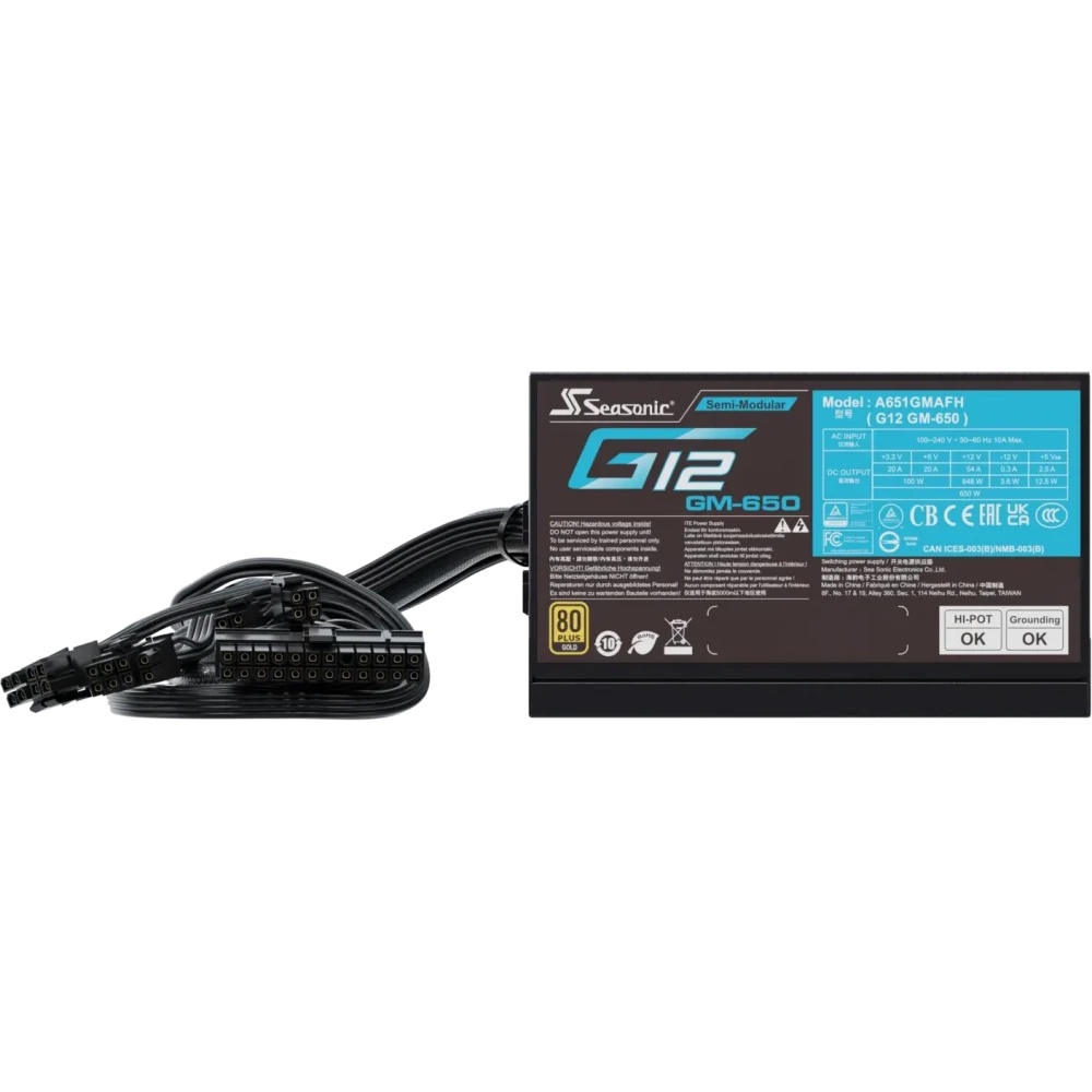 Блок питания SEASONIC FOCUS GM-650 SSR-650FM